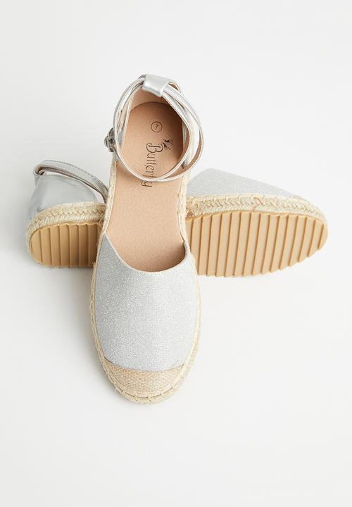 Butterfly Feet - Karla2 espadrille - silver