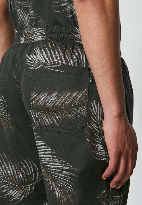 Superbalist - Deco pattern chino short - black