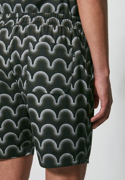 Superbalist - Deco pattern chino short - charcoal 