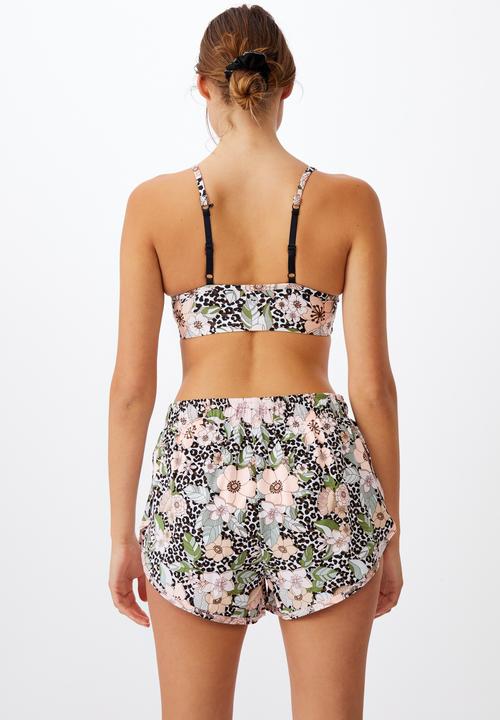 Cotton On - Move jogger short - tropical leopard