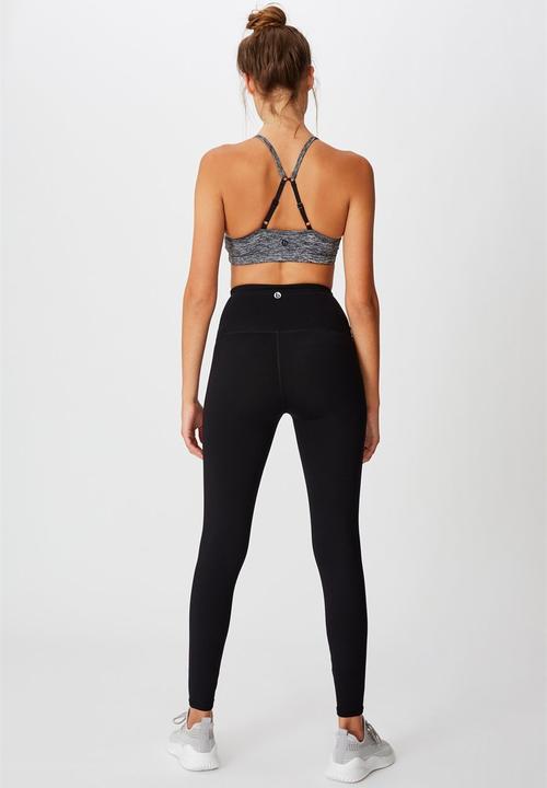 Cotton On - Active high waist core tight - core black