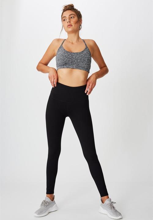 Cotton On - Active high waist core tight - core black