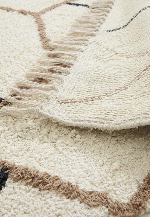 Sixth Floor - Atacama tufted rug - natural & black
