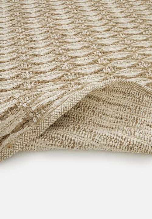 Sixth Floor - Marcie jute rug - natural & white