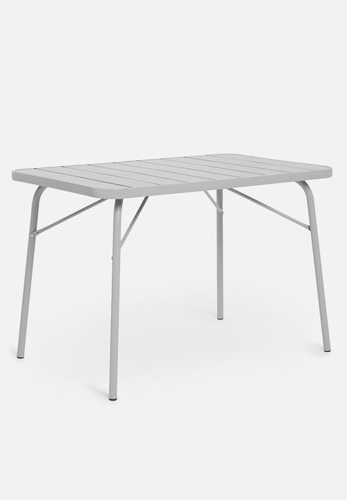 H&S - Slate metal table - grey
