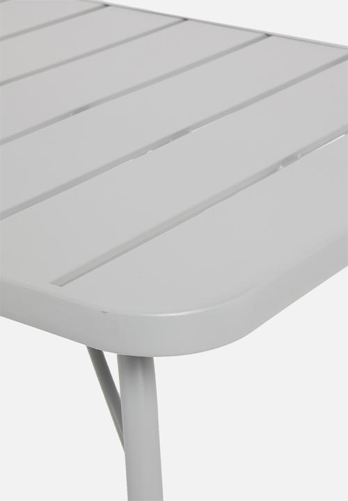 H&S - Slate metal table - grey