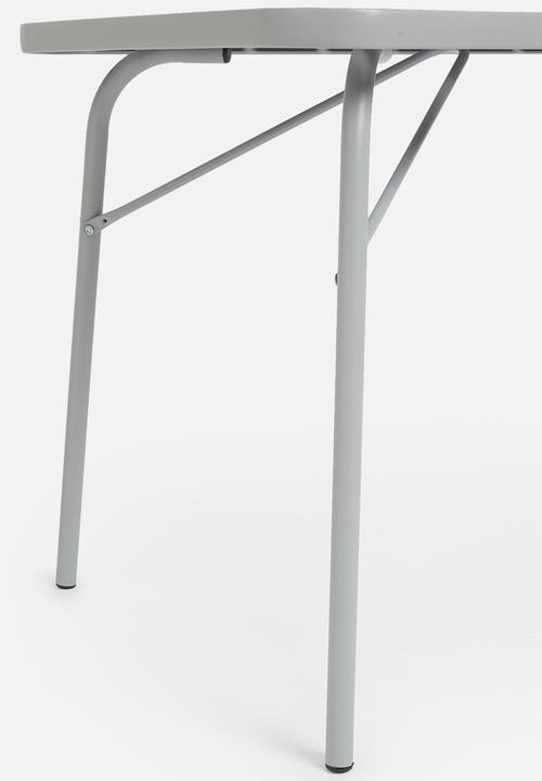 H&S - Slate metal table - grey