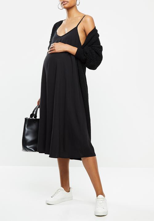 Superbalist - Woven maternity swing dress - black