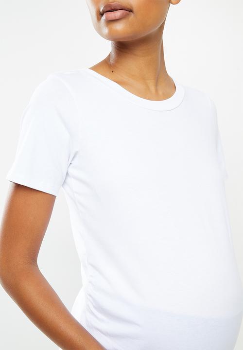 edit Maternity - 2 Pack maternity fitted tees - white & black