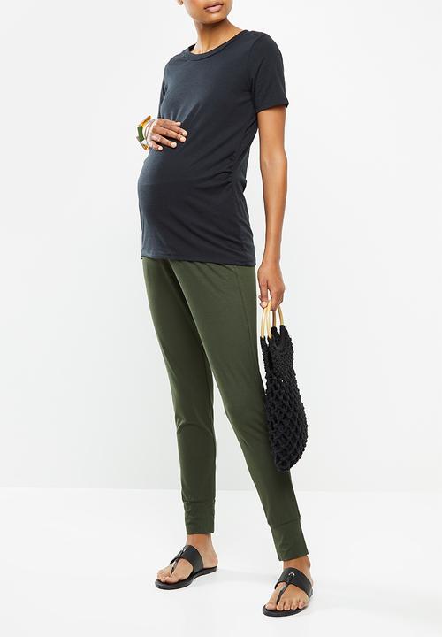 edit Maternity - 2 Pack maternity fitted tees - white & black