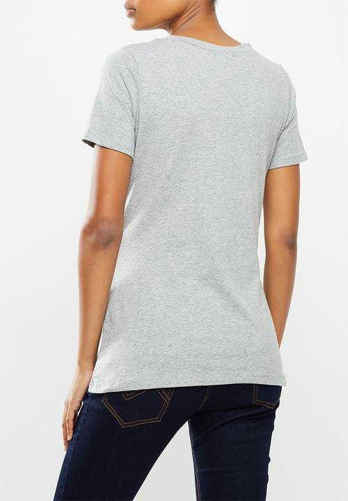edit Maternity - 2 Pack maternity fitted tees - navy & grey 