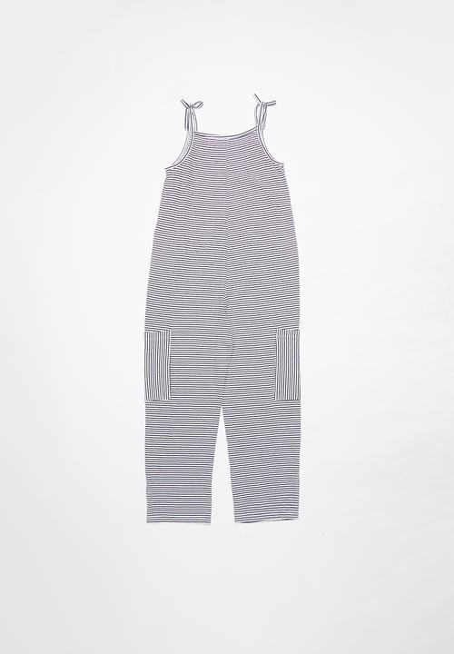 Name It - Fania sl culotte jumpsuit - navy & white 