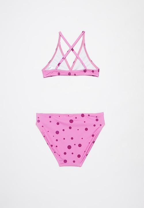 Rebel Republic - Girls polka dot bikini - pink