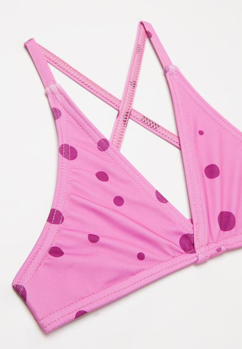 Rebel Republic - Girls polka dot bikini - pink