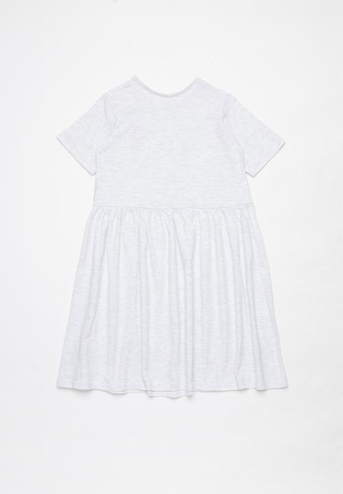 Pop Candy - Girls 2 pack short sleeve dress - mint & grey