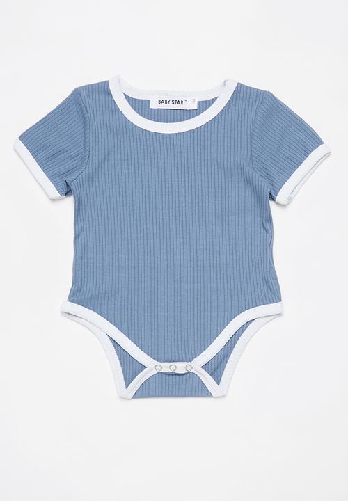 Baby Star - 2 Piece ribbed set - blue