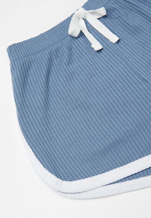 Baby Star - 2 Piece ribbed set - blue