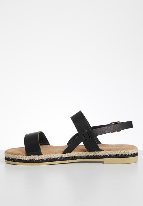 Plum - Katie sandal - black