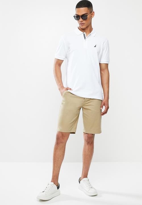 Nautica - Classic fit deck polo - white