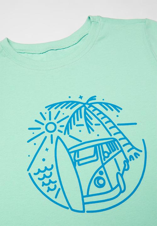 Rebel Republic - Boys short sleeve tee - aqua