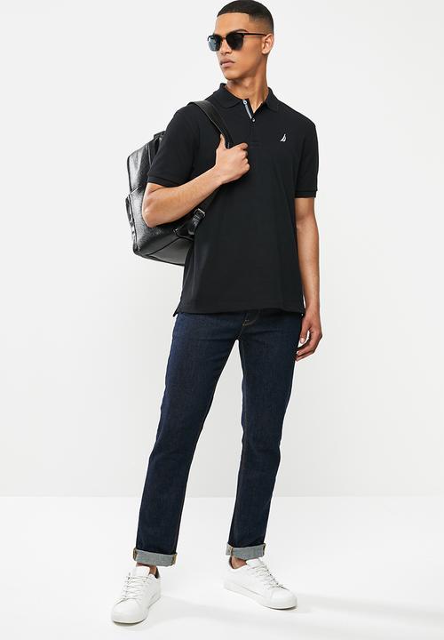 Nautica - Classic fit deck polo - black