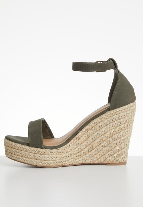 Cotton On - Amethyst espadrille wedge - khaki