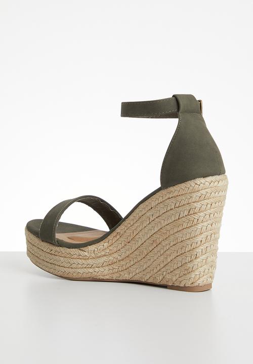 Cotton On - Amethyst espadrille wedge - khaki
