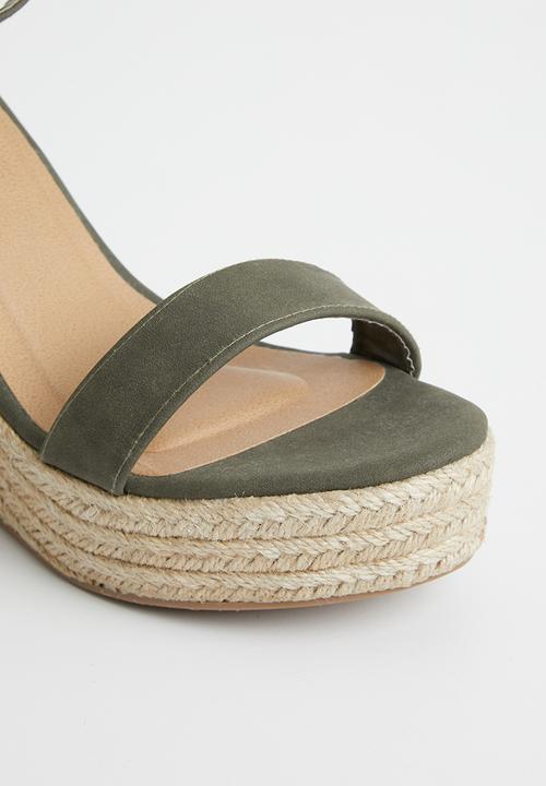 Cotton On - Amethyst espadrille wedge - khaki