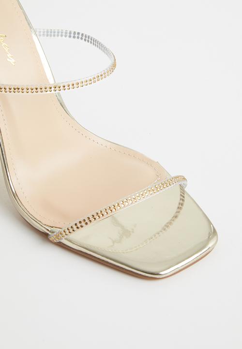 SISSY BOY - Friday night shimmer heel - light gold