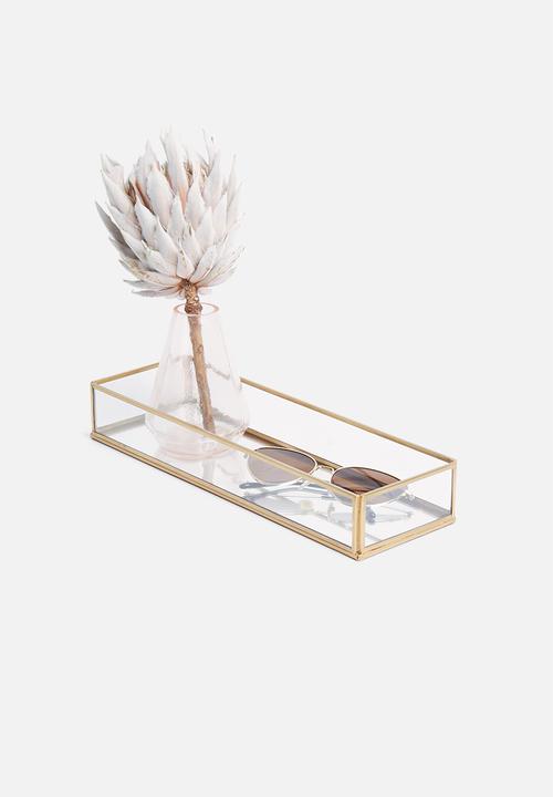 Sixth Floor - Glass tray - gold