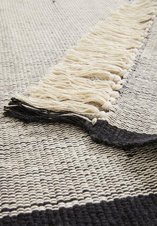 Sixth Floor - Cotton woven runner - grey