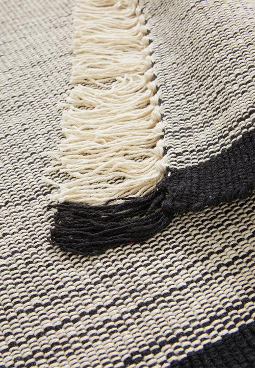 Sixth Floor - Cotton bath mat - black