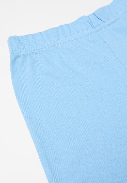 Pop Candy - Shorts & short sleeve tee pj set - blue 