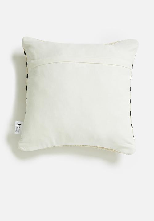 Sixth Floor - Jasp cushion cover - black & cream
