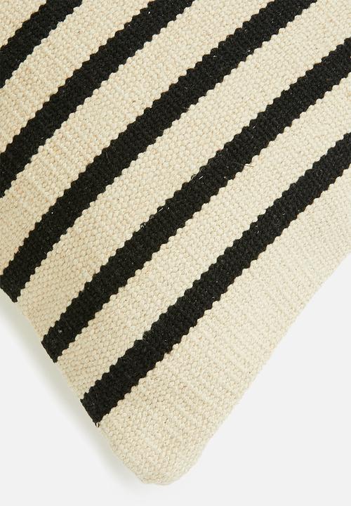Sixth Floor - Jasp cushion cover - black & cream