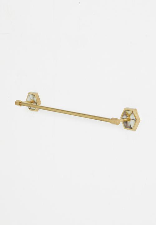 Sixth Floor - Towel rail 18" - gold