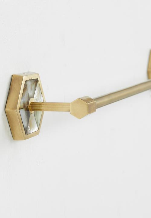 Sixth Floor - Towel rail 18" - gold