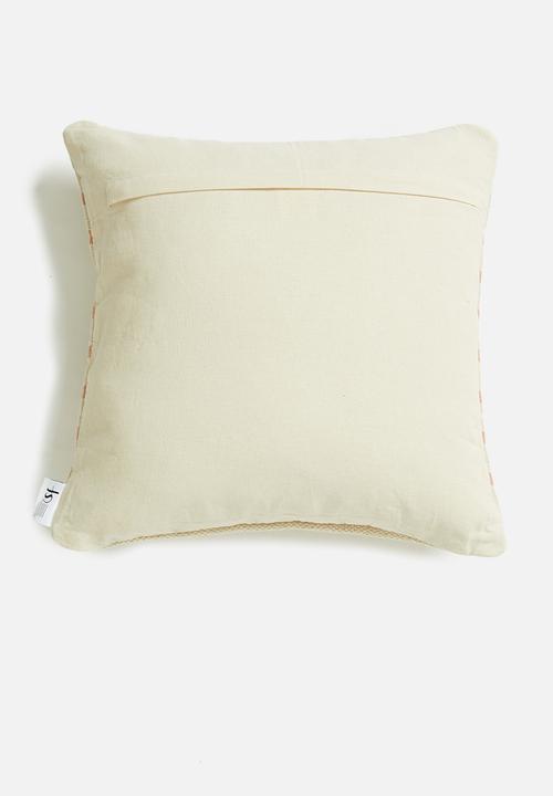 Sixth Floor - Jasp cushion cover - peach & cream