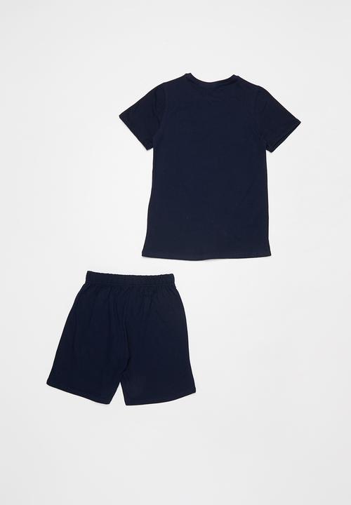 Rebel Republic - Shorts and tee pj set - navy