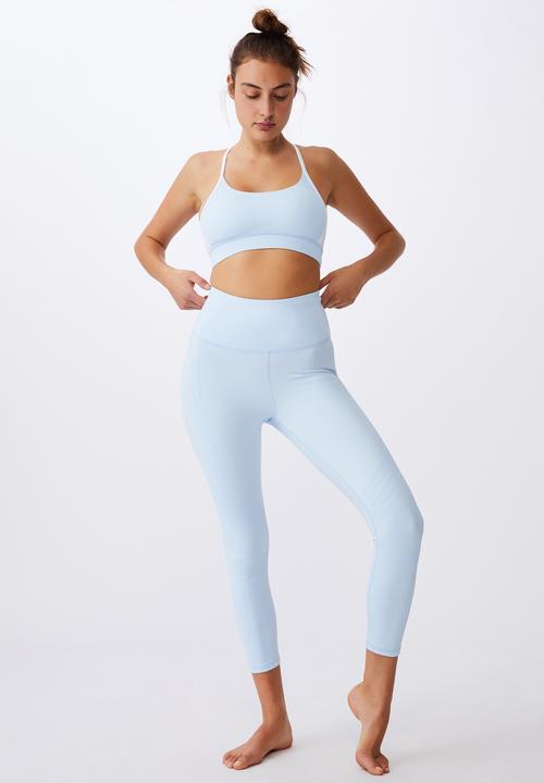 Cotton On - Jacquard stripe 7/8 tight - baby blue
