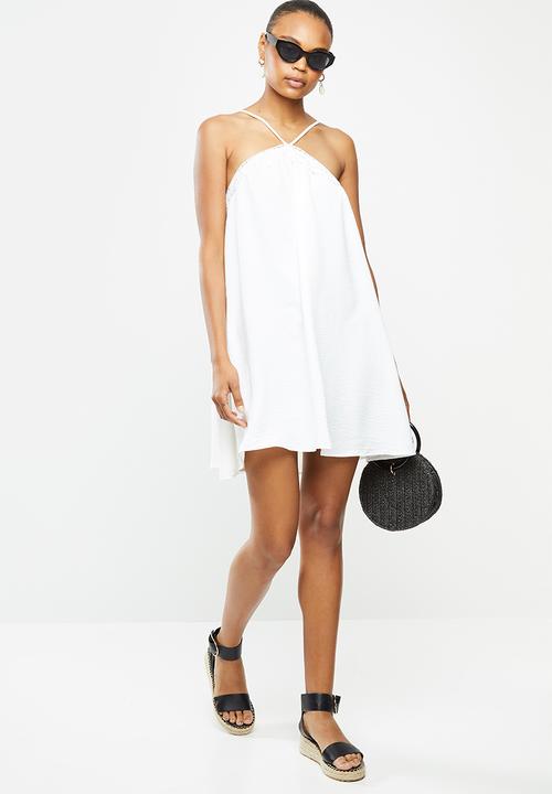 MILLA - Halter trim mini - white