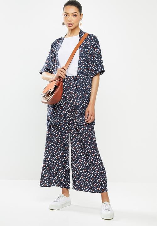edit - Bold print pallazzo pant - multi