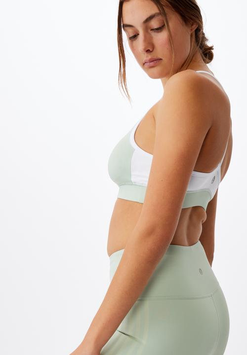 Cotton On - Colour block crop - mint chip