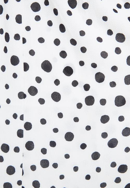 edit - Square neck femme tier midi - white & black