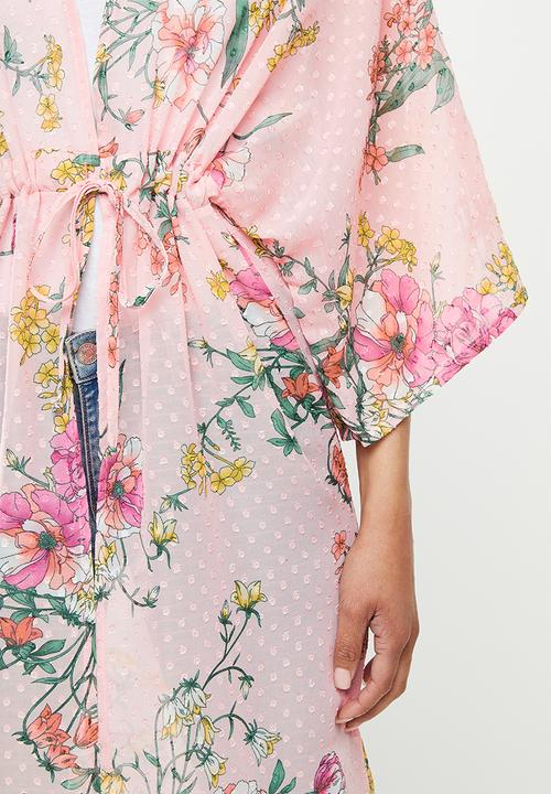 edit - Sheer shacket - pink
