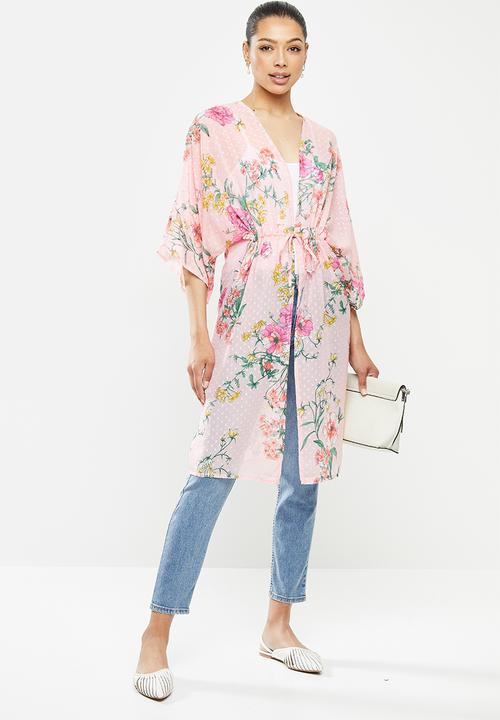 edit - Sheer shacket - pink