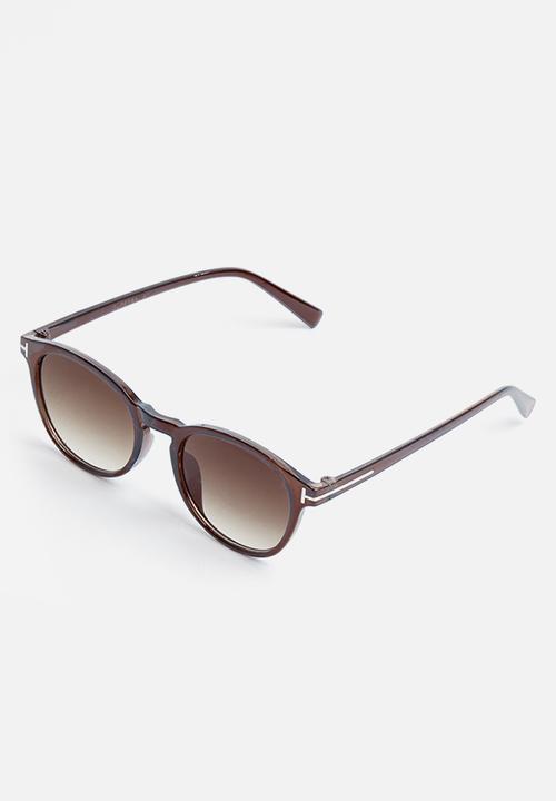 Superbalist - Billie round sunglasses - brown