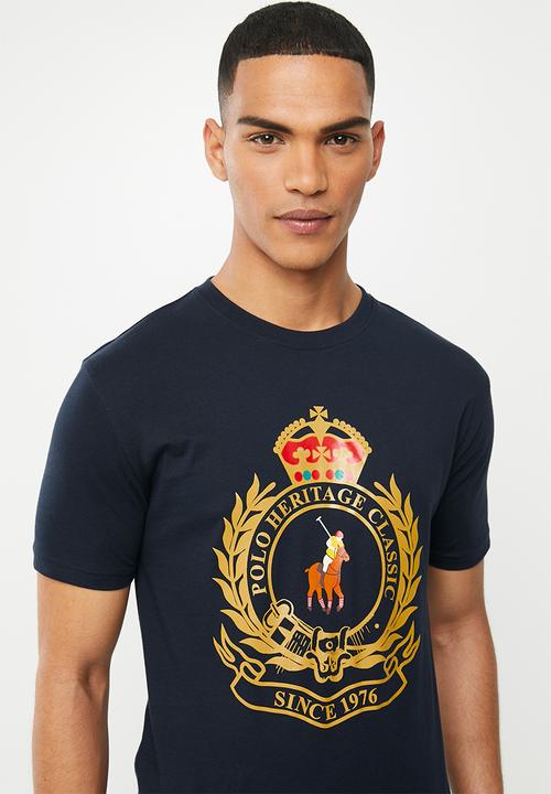 POLO - Julias big crest crew neck tee - navy