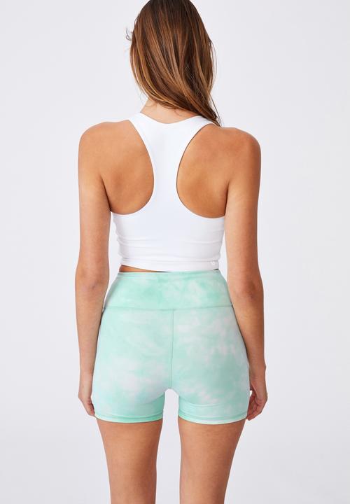 Cotton On - Get cheeky shortie short - khaki tie dye
