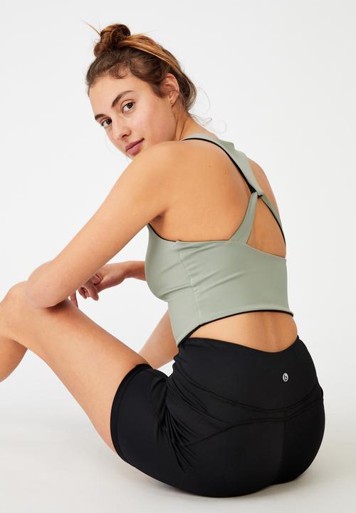 Cotton On - Love you a latte reversible vestlette - black & basil green